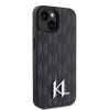 Чохол Karl Lagerfeld Leather Monogram Hot Stamp Metal Logo для iPhone 15 Black (KLHCP15SPKLPKLK)