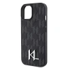 Чохол Karl Lagerfeld Leather Monogram Hot Stamp Metal Logo для iPhone 15 Black (KLHCP15SPKLPKLK)