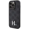 Чохол Karl Lagerfeld Leather Monogram Hot Stamp Metal Logo для iPhone 15 Pro Black (KLHCP15LPKLPKLK)