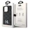 Чохол Karl Lagerfeld Leather Monogram Hot Stamp Metal Logo для iPhone 15 Pro Black (KLHCP15LPKLPKLK)