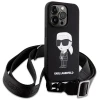 Чохол Karl Lagerfeld Crossbody Silicone Ikonik для iPhone 15 Pro Max Black (KLHCP15XSCBSKNK)