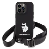 Чохол Karl Lagerfeld Crossbody Silicone Choupette для iPhone 15 Pro Max Black (KLHCP15XSCBSCNK)