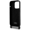 Чохол Karl Lagerfeld Crossbody Silicone Choupette для iPhone 15 Pro Max Black (KLHCP15XSCBSCNK)