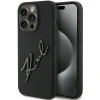 Чохол Karl Lagerfeld Silicone Karl Script для iPhone 15 Pro Black (KLHCP15LSKSBMCK)