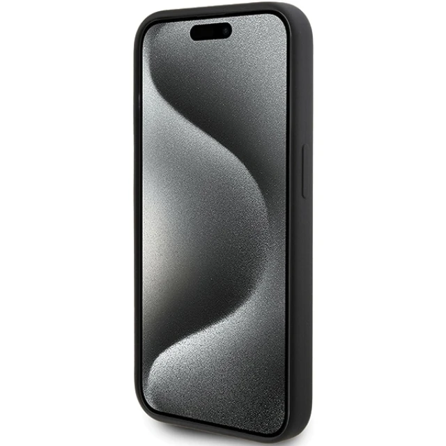 Чохол Karl Lagerfeld Silicone Karl Script для iPhone 15 Pro Black (KLHCP15LSKSBMCK)