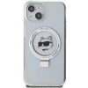Чохол Karl Lagerfeld Ring Stand Choupette Head для iPhone 15 White with MagSafe (KLHMP15SHMRSCHH)