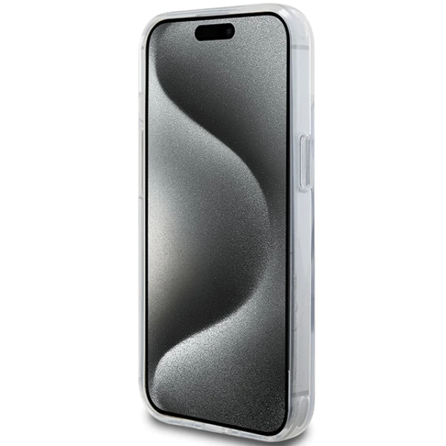 Чохол Karl Lagerfeld Ring Stand Choupette Head для iPhone 15 White with MagSafe (KLHMP15SHMRSCHH)