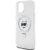 Чохол Karl Lagerfeld Ring Stand Choupette Head для iPhone 15 White with MagSafe (KLHMP15SHMRSCHH)