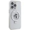 Чохол Karl Lagerfeld Ring Stand Karl&Choupette для iPhone 13 Pro Max White with MagSafe (KLHMP13XHMRSKCH)