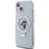 Чохол Karl Lagerfeld Ring Stand Karl&Choupettte для iPhone 15 White with MagSafe (KLHMP15SHMRSKCH)