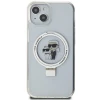 Чохол Karl Lagerfeld Ring Stand Karl&Choupettte для iPhone 15 White with MagSafe (KLHMP15SHMRSKCH)