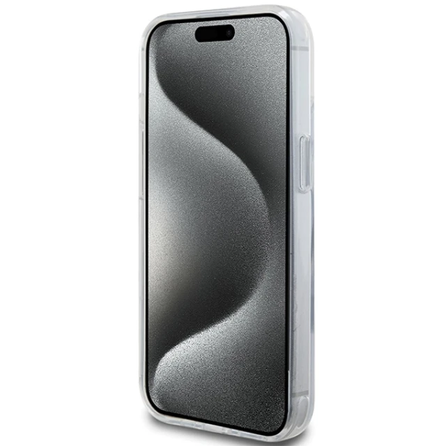 Чохол Karl Lagerfeld Ring Stand Karl&Choupettte для iPhone 15 White with MagSafe (KLHMP15SHMRSKCH)