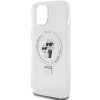 Чохол Karl Lagerfeld Ring Stand Karl&Choupettte для iPhone 15 White with MagSafe (KLHMP15SHMRSKCH)