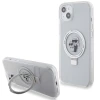 Чохол Karl Lagerfeld Ring Stand Karl&Choupettte для iPhone 15 Plus White with MagSafe (KLHMP15MHMRSKCH)
