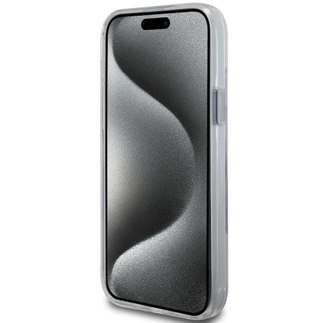 Чохол Karl Lagerfeld Ring Stand Karl&Choupettte для iPhone 15 Plus White with MagSafe (KLHMP15MHMRSKCH)