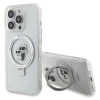 Чохол Karl Lagerfeld Ring Stand Karl&Choupettte для iPhone 15 Pro Max White with MagSafe (KLHMP15XHMRSKCH)