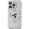 Чохол Karl Lagerfeld Ring Stand Karl&Choupettte для iPhone 15 Pro Max White with MagSafe (KLHMP15XHMRSKCH)