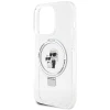 Чохол Karl Lagerfeld Ring Stand Karl&Choupettte для iPhone 15 Pro Max White with MagSafe (KLHMP15XHMRSKCH)