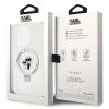 Чохол Karl Lagerfeld Ring Stand Karl&Choupettte для iPhone 15 Pro Max White with MagSafe (KLHMP15XHMRSKCH)