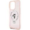 Чохол Karl Lagerfeld Ring Stand Karl&Choupettte для iPhone 15 Pro Max Pink with MagSafe (KLHMP15XHMRSKCP)