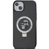 Чохол Karl Lagerfeld Ring Stand Karl&Choupettte для iPhone 15 Black with MagSafe (KLHMP15SHMRSKCK)