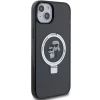 Чохол Karl Lagerfeld Ring Stand Karl&Choupettte для iPhone 15 Black with MagSafe (KLHMP15SHMRSKCK)