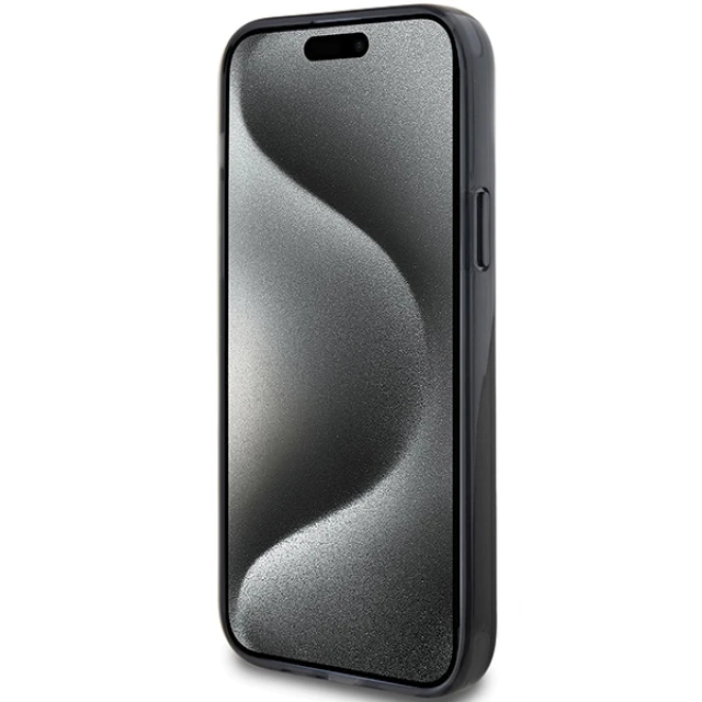 Чохол Karl Lagerfeld Ring Stand Karl&Choupettte для iPhone 15 Black with MagSafe (KLHMP15SHMRSKCK)