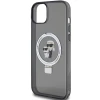 Чохол Karl Lagerfeld Ring Stand Karl&Choupettte для iPhone 15 Black with MagSafe (KLHMP15SHMRSKCK)