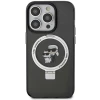 Чохол Karl Lagerfeld Ring Stand Karl&Choupettte для iPhone 15 Pro Max Black with MagSafe (KLHMP15XHMRSKCK)