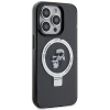 Чохол Karl Lagerfeld Ring Stand Karl&Choupettte для iPhone 15 Pro Max Black with MagSafe (KLHMP15XHMRSKCK)