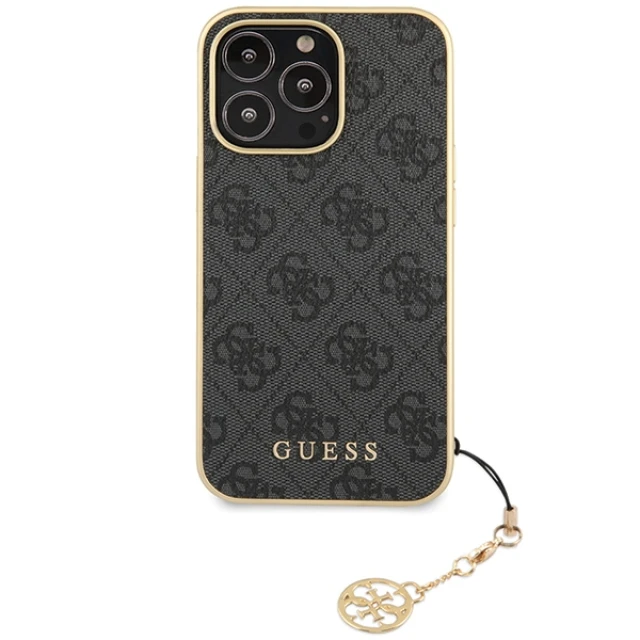 Чохол Guess 4G Charms Collection для iPhone 14 Pro Grey (GUHCP14LGF4GGR)