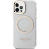 Чохол Guess Metal Outline для iPhone 12 | 12 Pro Gold with MagSafe (GUHMP12MHTRMD)