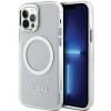 Чохол Guess Metal Outline для iPhone 12 | 12 Pro Silver with MagSafe (GUHMP12MHTRMS)