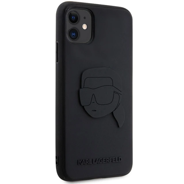 Чохол Karl Lagerfeld 3D Rubber Karl's Head для iPhone 11 | XR Black (KLHCN613DRKNK)
