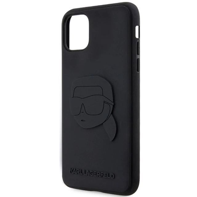 Чохол Karl Lagerfeld 3D Rubber Karl's Head для iPhone 11 | XR Black (KLHCN613DRKNK)