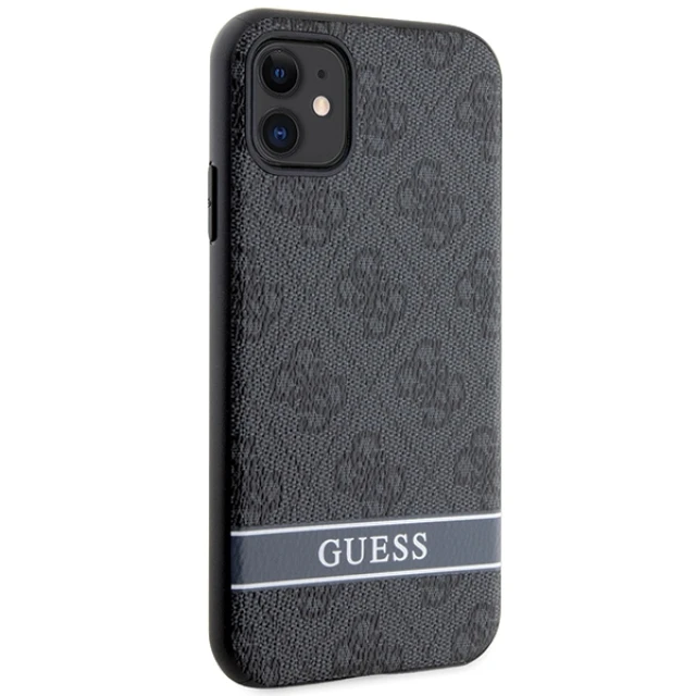 Чохол Guess 4G Stripe для iPhone 11 | XR Grey (GUHCN61P4SNK)