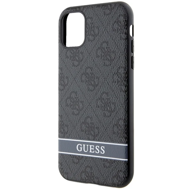 Чохол Guess 4G Stripe для iPhone 11 | XR Grey (GUHCN61P4SNK)
