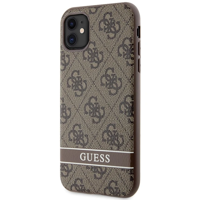 Чохол Guess 4G Stripe для iPhone 11 | XR Brown (GUHCN61P4SNW)