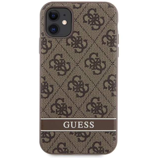 Чохол Guess 4G Stripe для iPhone 11 | XR Brown (GUHCN61P4SNW)