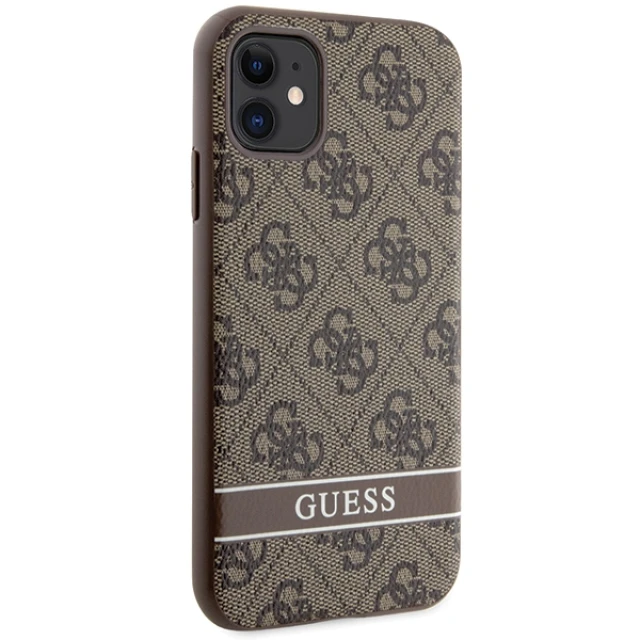 Чохол Guess 4G Stripe для iPhone 11 | XR Brown (GUHCN61P4SNW)