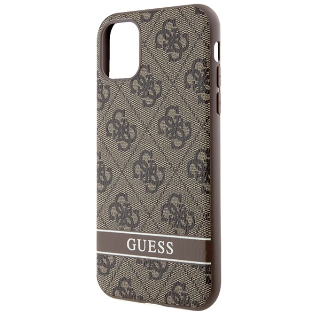 Чохол Guess 4G Stripe для iPhone 11 | XR Brown (GUHCN61P4SNW)