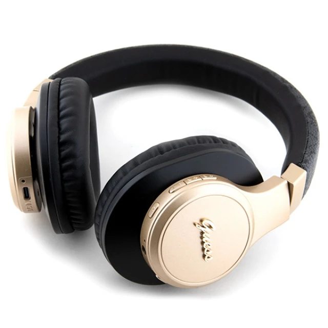 Бездротові навушники Guess 4G Script Black (GUBH604GEMK)