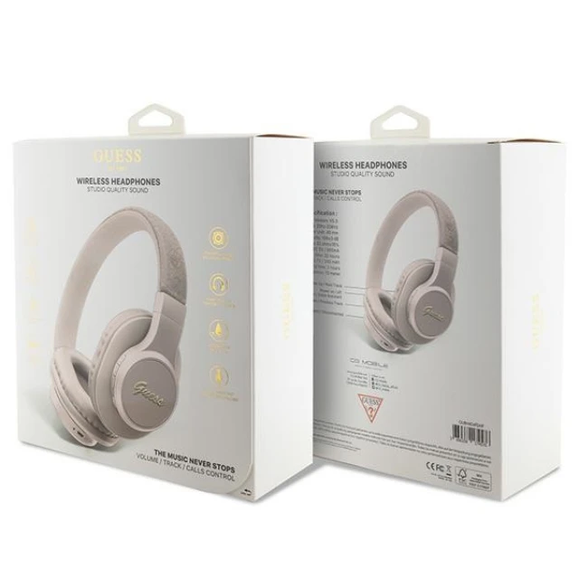 Бездротові навушники Guess 4G Script Pink (GUBH604GEMP)