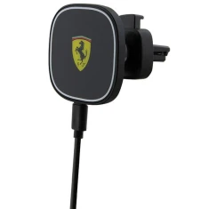 Автодержатель с функцией беспроводной зарядки Ferrari 2023 Collection 15W Black with MagSafe (FECHMGLK)