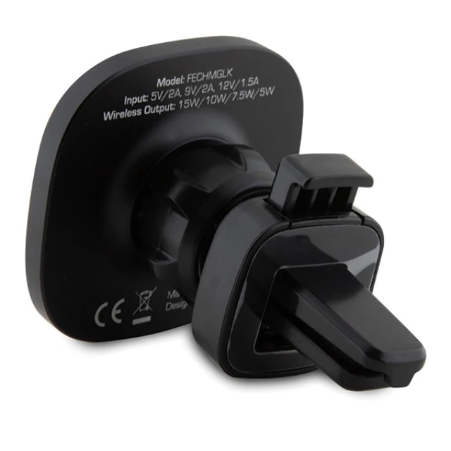 Автотримач з функцією бездротової зарядки Ferrari 2023 Collection 15W Black with MagSafe (FECHMGLK)