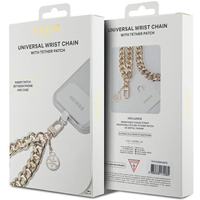 Універсальний ремінець Guess Acrylic 4G Charm Gold (GUOUCBMC4MD)