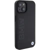 Чохол BMW Leather Hot Stamp для iPhone 15 Black (BMHCP15SSLLBK)