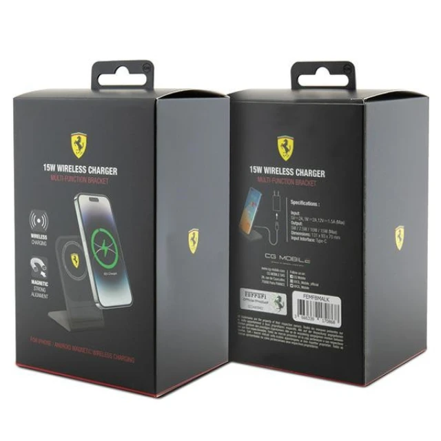 Док-станція Ferrari 2023 Collection 15W Black with MagSafe (FEMFBMALK)