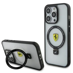 Чохол Ferrari Ring Stand 2023 Collection для iPhone 15 Pro Transparent with MagSafe (FEHMP15LUSCAH)