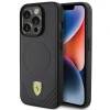 Чохол Ferrari Carbon Metal Logo для iPhone 15 Pro Black with MagSafe (FEHMP15LPTEK)